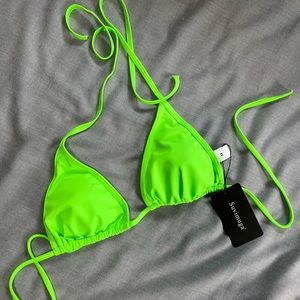 Neon Green Bikini Top
